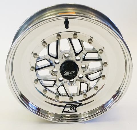Keizer "Slepen" Skinnies Rear Honda Drag Wheel -Polish Barrel