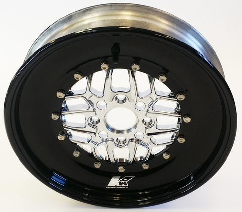 Keizer "Slepen" Skinnies Rear Honda Drag Wheel - Black Barrel