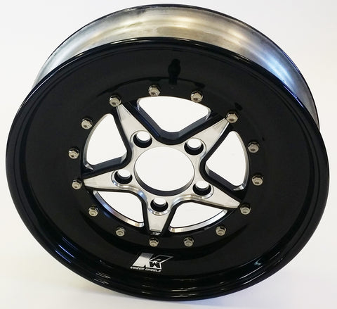 Keizer "Verbrand" Skinnies Rear Honda Drag Wheel - Black Barrel
