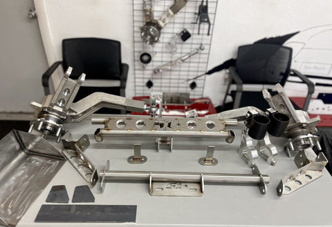 S1 BUILT Complete AWD Kit: Cast Aluminum AWD/RWD/FWD Rear Trailing Arms with Tubular Rear Diff Mount Kit and Billet Forks