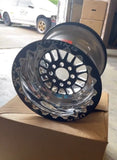 Weld Racing Tuner Import Drag 13x11 / 4x100mm BP / 4.5in. BS Black Center Black Double Beadlock MT Wheel