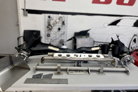 S1 BUILT Complete AWD Kit: OEM style AWD/RWD/FWD Trailing Arms with Tubular Rear Diff Mount Kit and Billet Forks