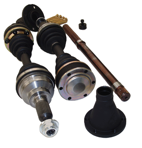 Drive Shaft Shop Honda EG/EK B/K-Series Pro-Level Axle / Hub / 28 Spline Intermediate Bar Kit