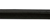 Vibrant Black Nylon Braided Flex Hose