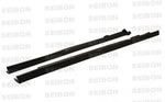 SEIBON TR-STYLE CARBON FIBER SIDE SKIRTS FOR 1996-2000 HONDA CIVIC 2DR/HB