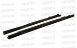 SEIBON TR-STYLE CARBON FIBER SIDE SKIRTS FOR 1996-2000 HONDA CIVIC 2DR/HB