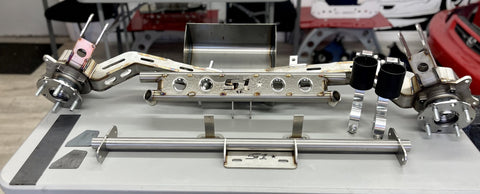 S1 BUILT Complete AWD Kit: Alpha6 AWD/RWD/FWD Rear Trailing Arms with Tubular style Rear Diff Mount Kit and Billet Forks